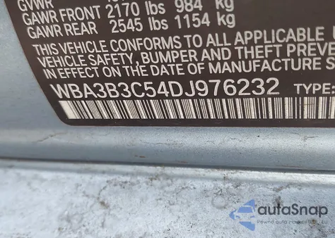 2013 BMW 328I xDrive from USA, damaged, VIN WBA3B3C54DJ976232
